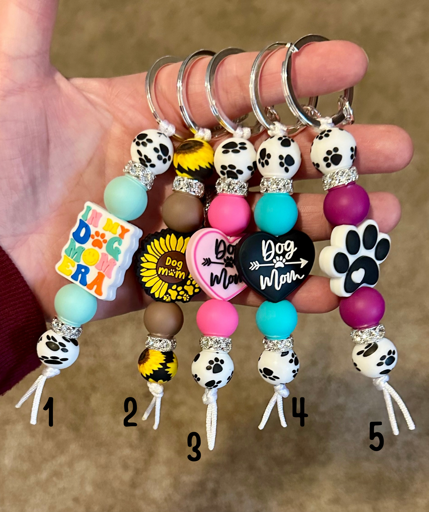 Dog Mom Keychains