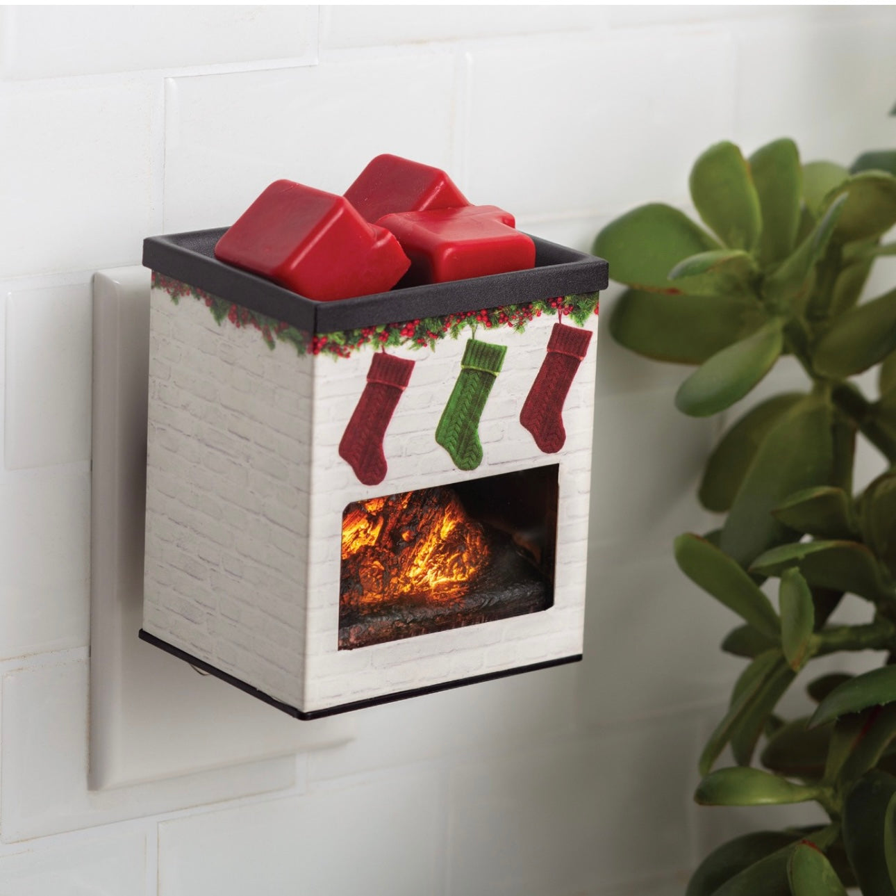 Mini Fireplace Wax Warmer & Wax Melts Gift Set