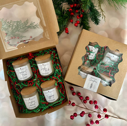 Mini Candle Christmas Gift Set