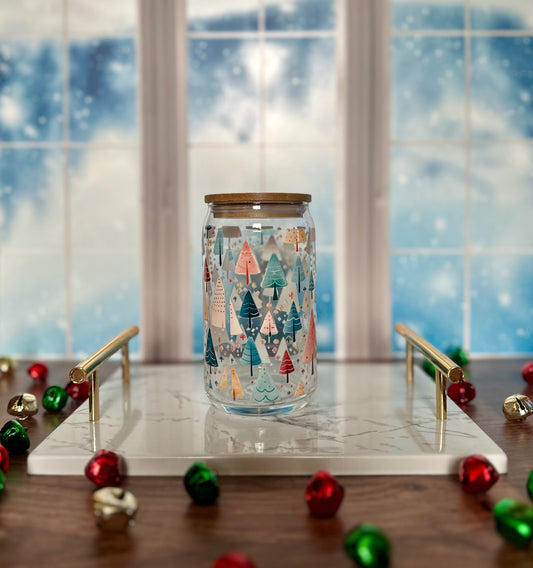 Christmas Tree Glass Tumbler