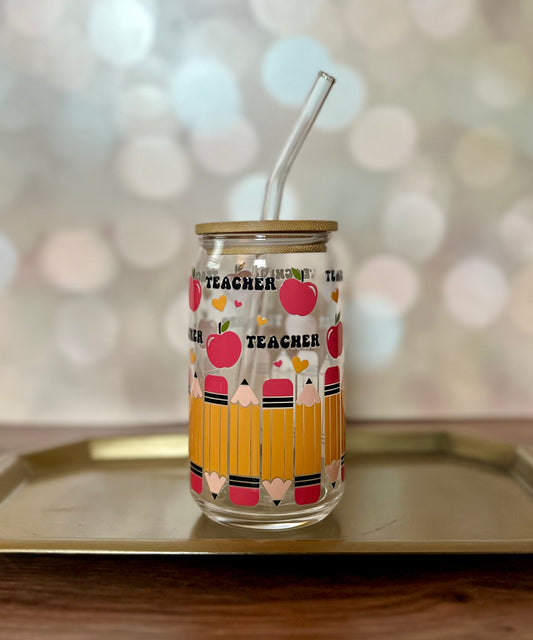 Teacher Glass Tumbler