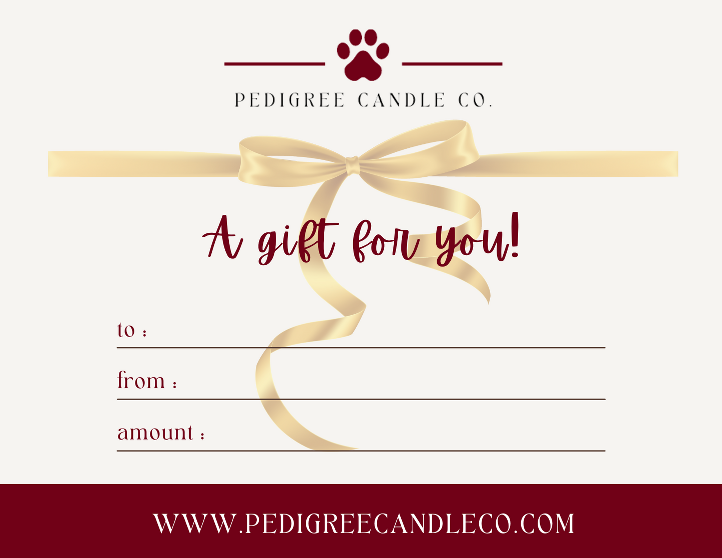 Pedigree Candle Co. Gift Card